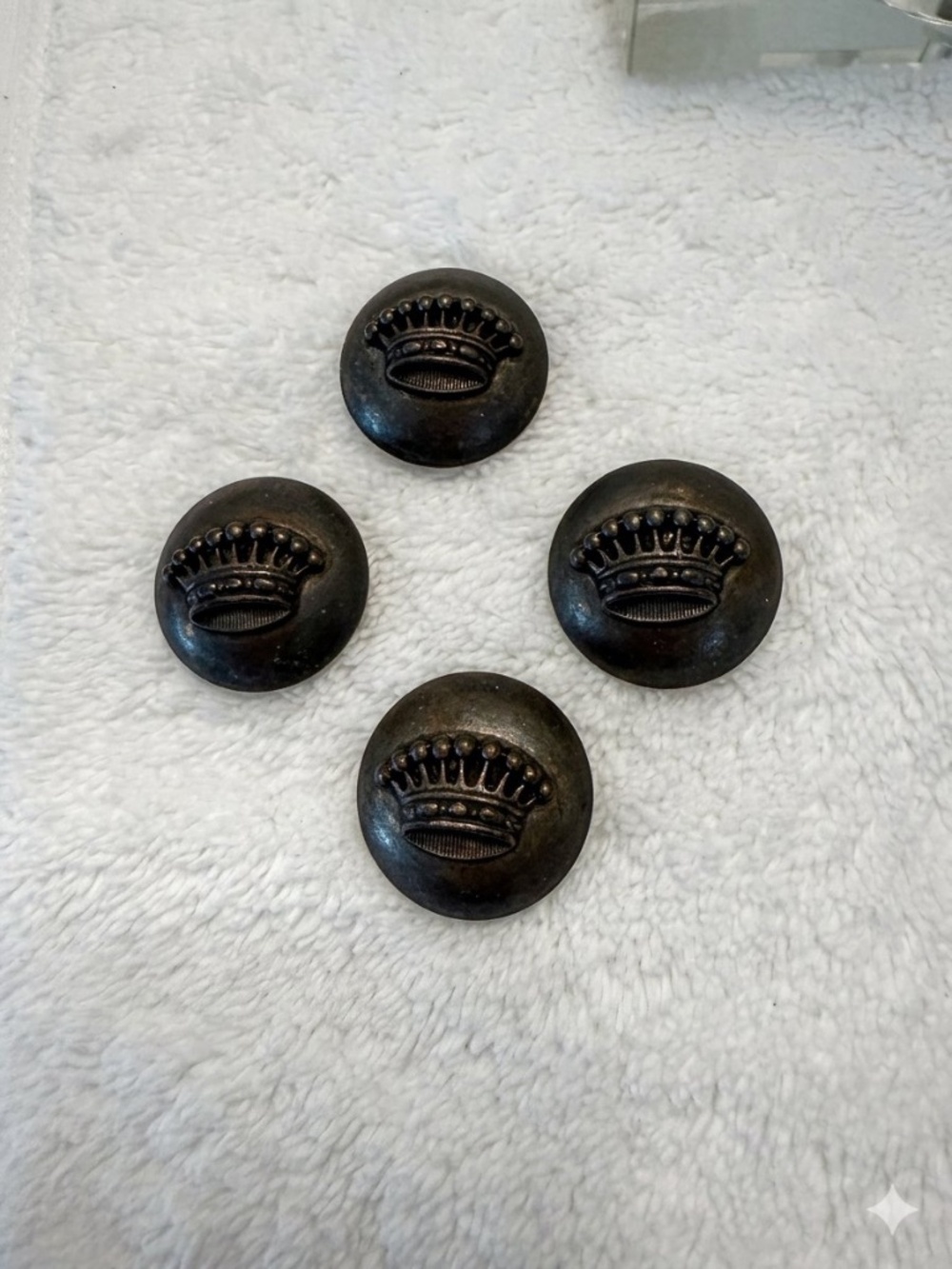 Vintage WWI Imperial German Army Uniform Buttons - Set of 4